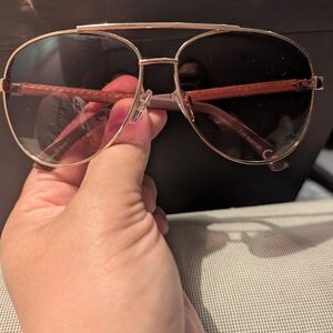 GIFT w/ Purchase -  Men Gold Aviator Sunglasses